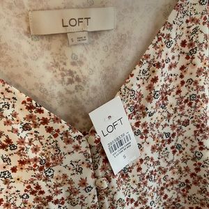 Loft Button Up Floral Tank